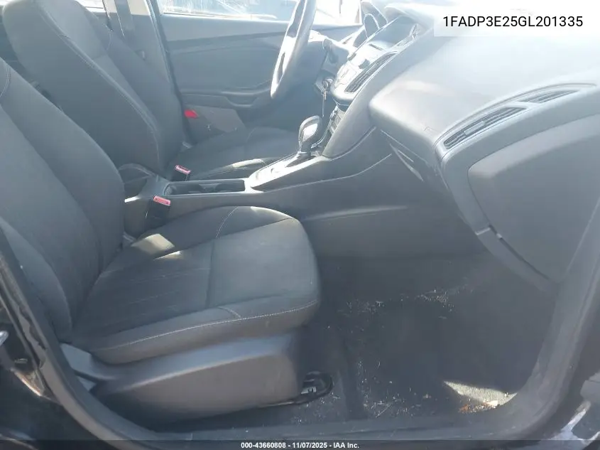 1FADP3E25GL201335 2016 Ford Focus S