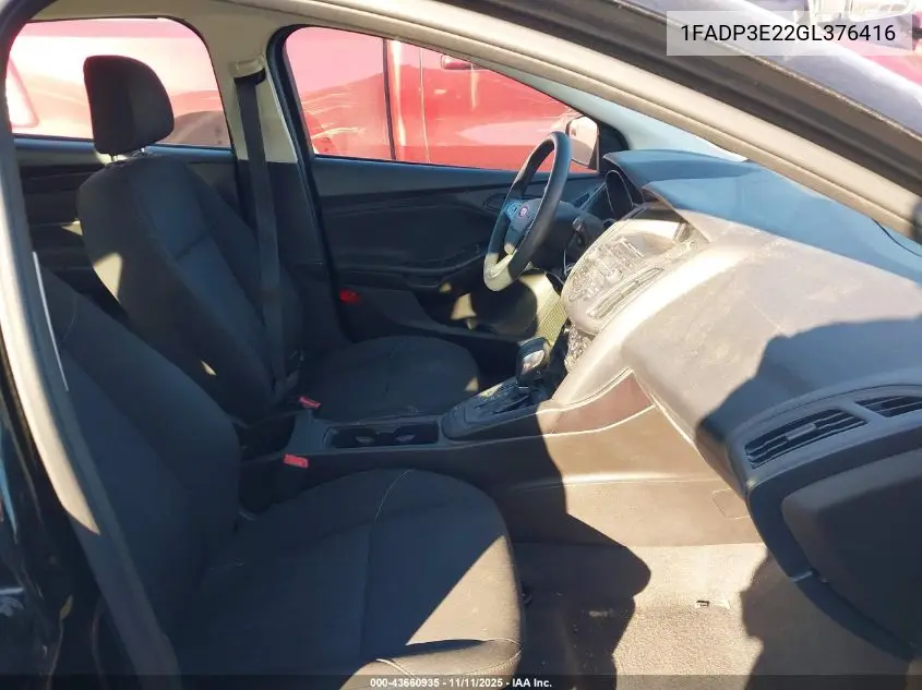 1FADP3E22GL376416 2016 Ford Focus S