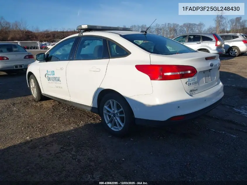 1FADP3F25GL248430 2016 Ford Focus Se