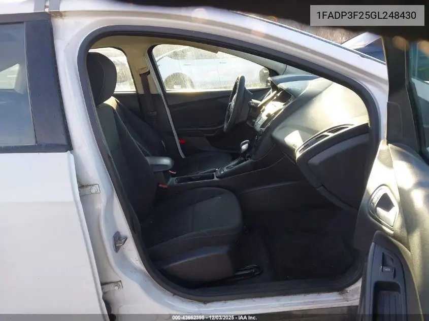 1FADP3F25GL248430 2016 Ford Focus Se