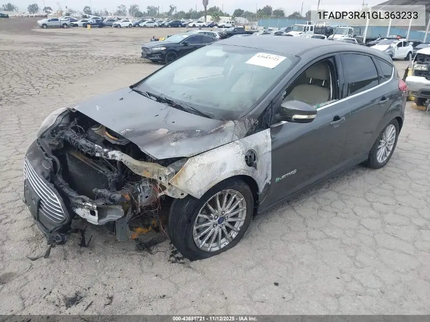 1FADP3R41GL363233 2016 Ford Focus Electric