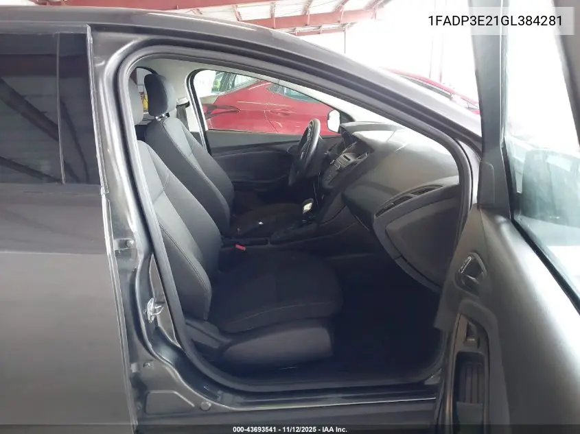 1FADP3E21GL384281 2016 Ford Focus S