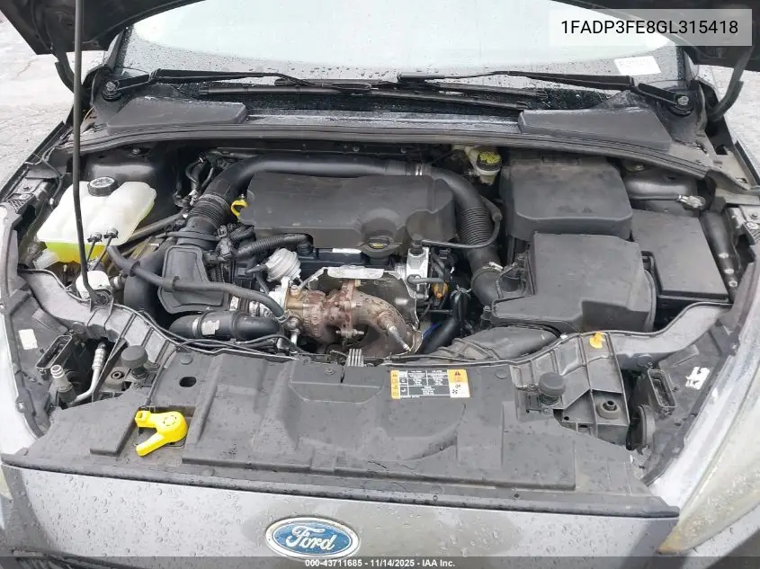 1FADP3FE8GL315418 2016 Ford Focus Se