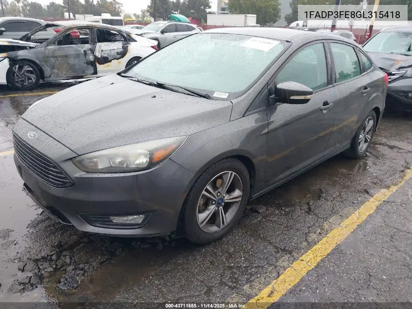 1FADP3FE8GL315418 2016 Ford Focus Se