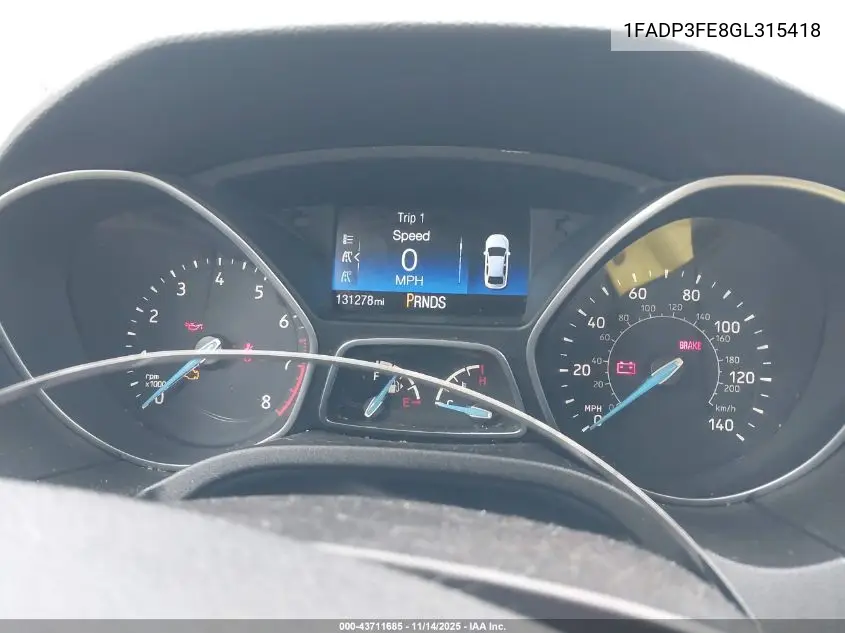 1FADP3FE8GL315418 2016 Ford Focus Se