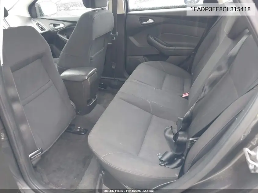 1FADP3FE8GL315418 2016 Ford Focus Se
