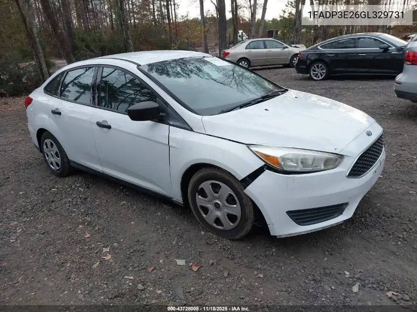 1FADP3E26GL329731 2016 Ford Focus S