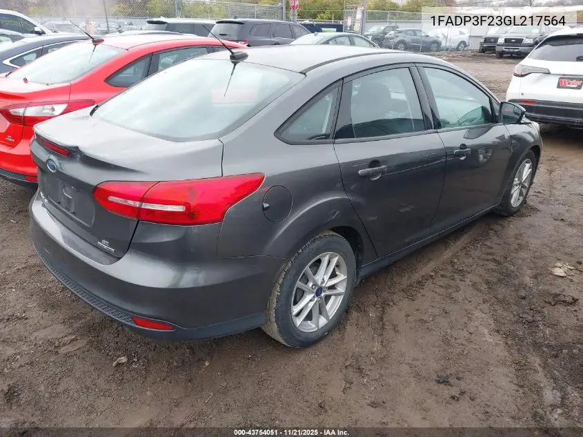 1FADP3F23GL217564 2016 Ford Focus Se