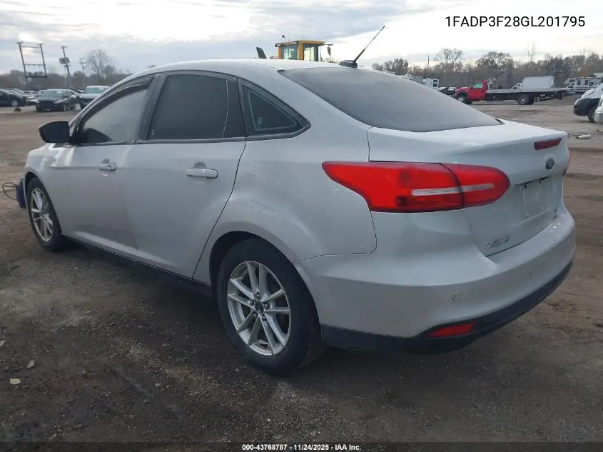 1FADP3F28GL201795 2016 Ford Focus Se