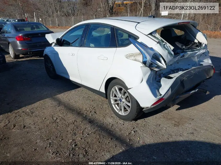 1FADP3K23GL269122 2016 Ford Focus Se