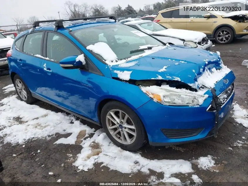 1FADP3K22GL279320 2016 Ford Focus Se