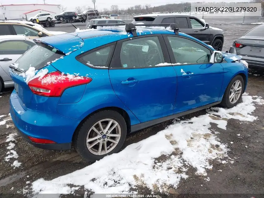 1FADP3K22GL279320 2016 Ford Focus Se