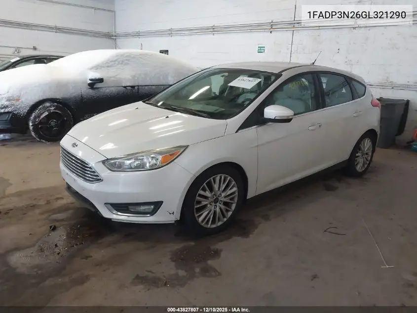 1FADP3N26GL321290 2016 Ford Focus Titanium
