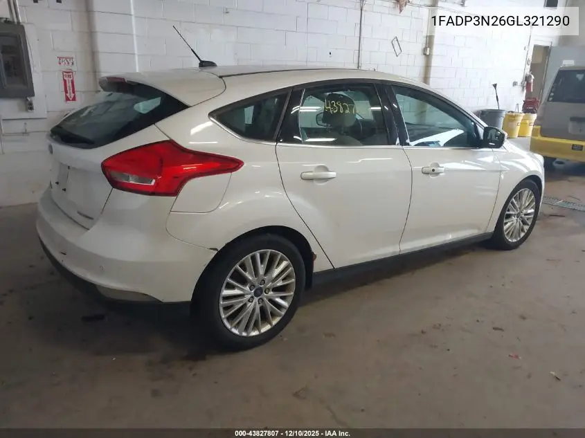 1FADP3N26GL321290 2016 Ford Focus Titanium