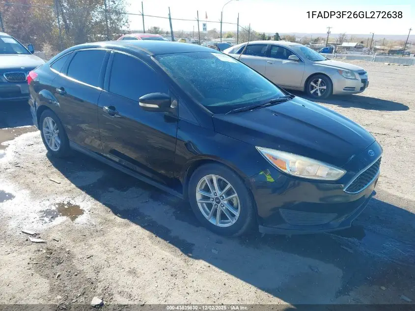 1FADP3F26GL272638 2016 Ford Focus Se