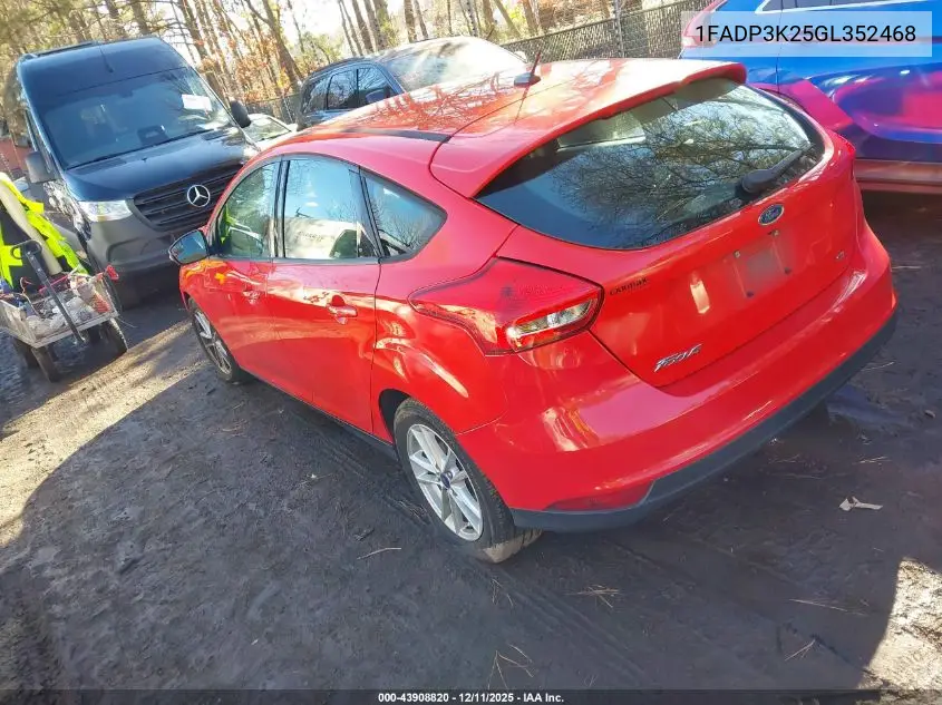 1FADP3K25GL352468 2016 Ford Focus Se