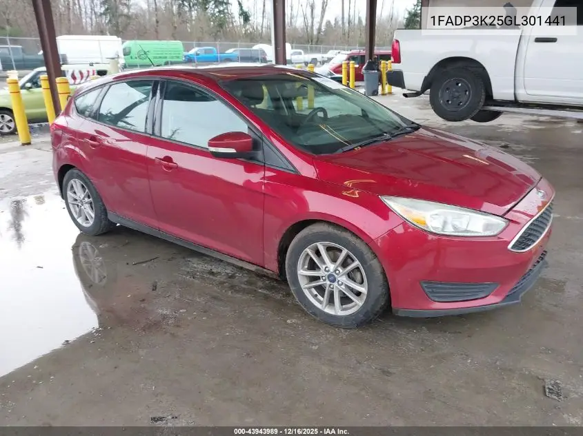 1FADP3K25GL301441 2016 Ford Focus Se