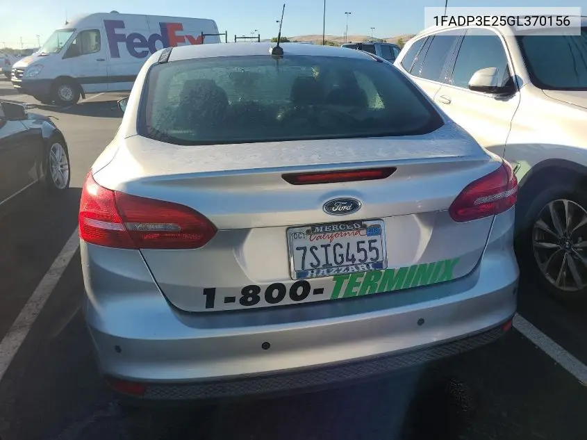 1FADP3E25GL370156 2016 Ford Focus S