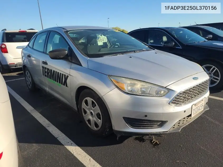 1FADP3E25GL370156 2016 Ford Focus S