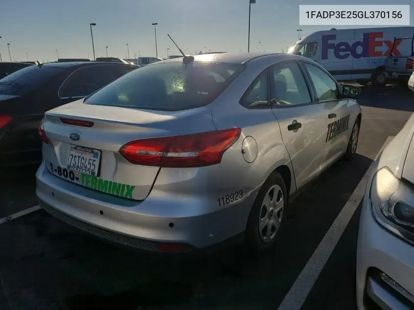 1FADP3E25GL370156 2016 Ford Focus S
