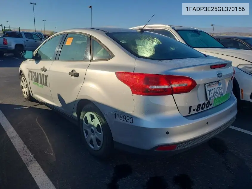 1FADP3E25GL370156 2016 Ford Focus S