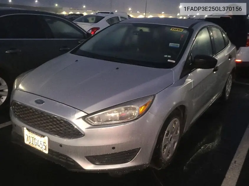 1FADP3E25GL370156 2016 Ford Focus S