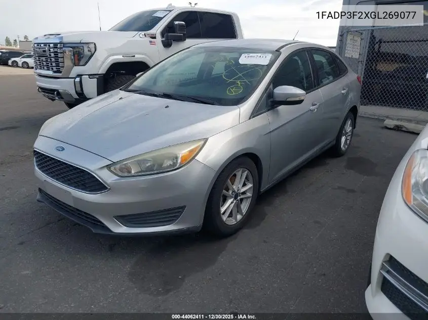 1FADP3F2XGL269077 2016 Ford Focus Se