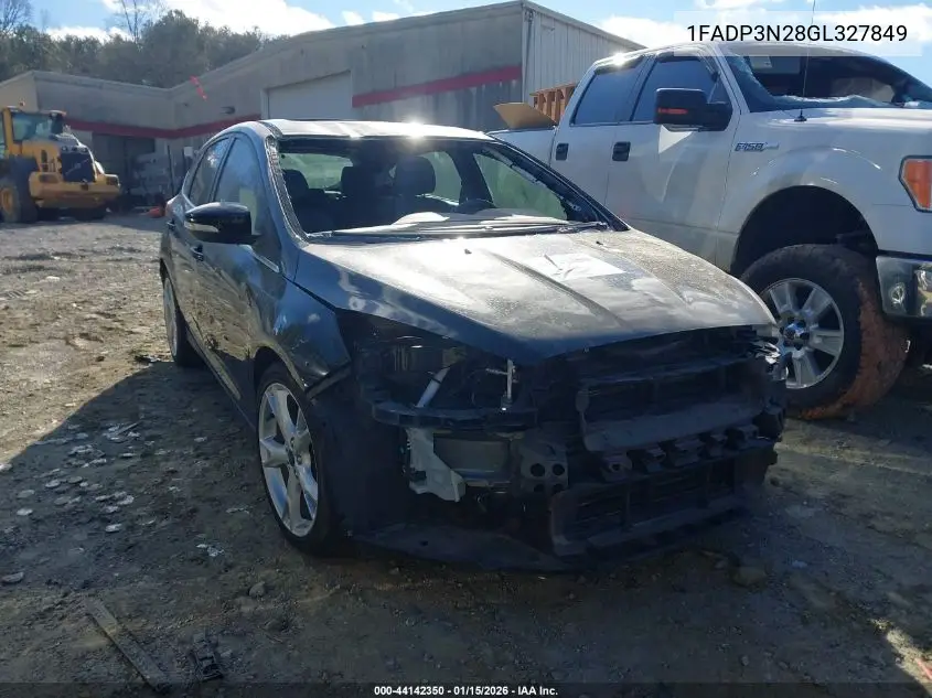1FADP3N28GL327849 2016 Ford Focus Titanium