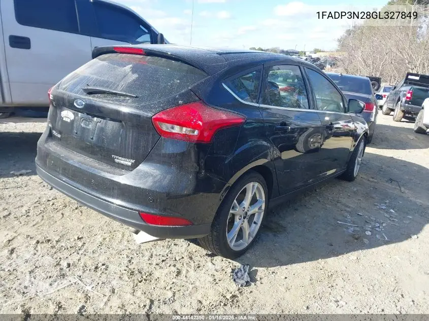 1FADP3N28GL327849 2016 Ford Focus Titanium