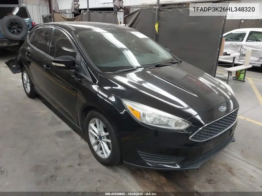 1FADP3K26HL348320 2017 Ford Focus Se
