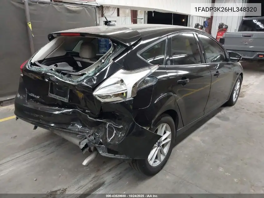 1FADP3K26HL348320 2017 Ford Focus Se