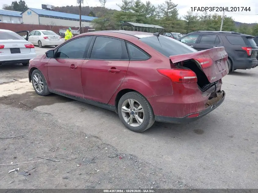 1FADP3F20HL201744 2017 Ford Focus Se