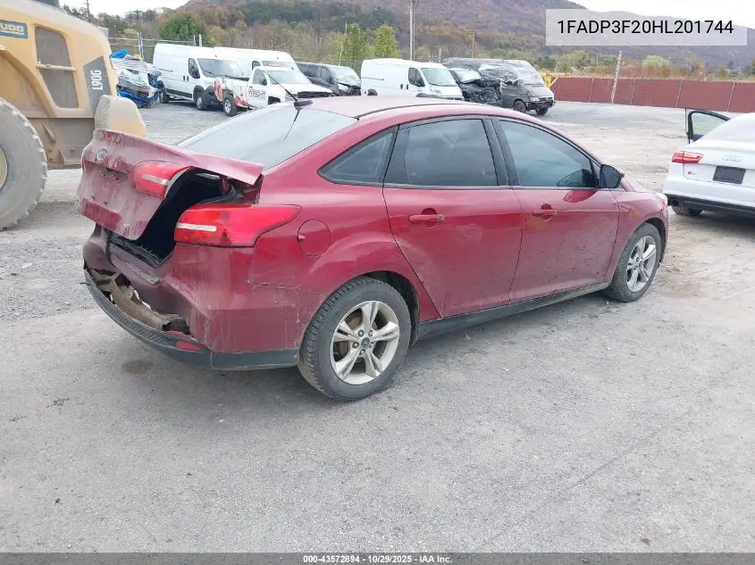 1FADP3F20HL201744 2017 Ford Focus Se