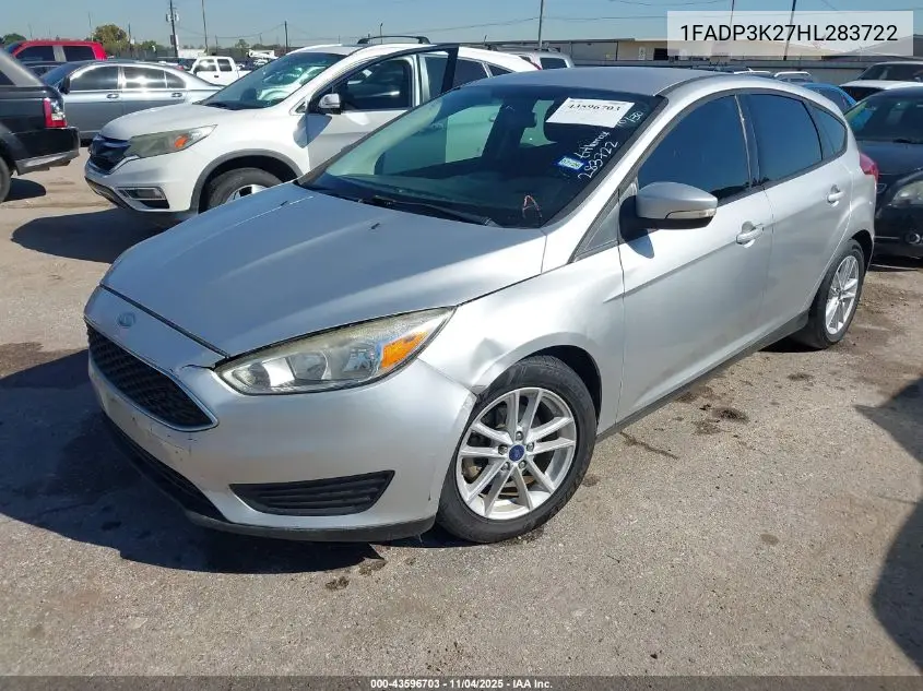 1FADP3K27HL283722 2017 Ford Focus Se