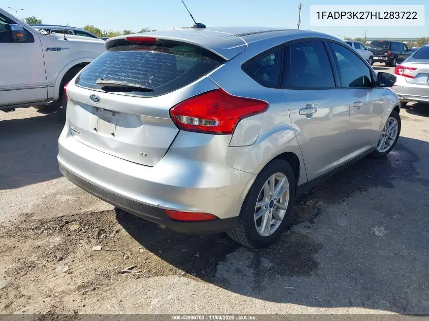 1FADP3K27HL283722 2017 Ford Focus Se