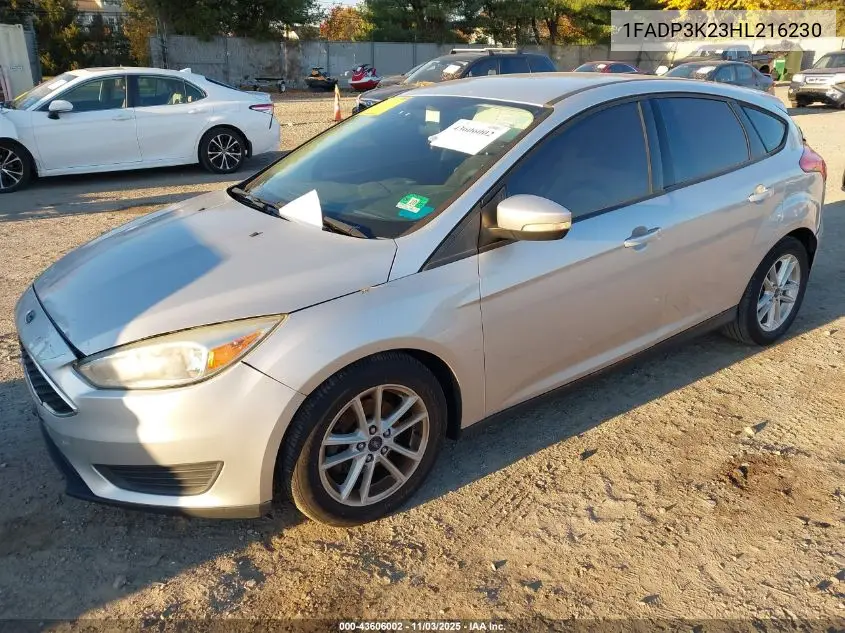 1FADP3K23HL216230 2017 Ford Focus Se