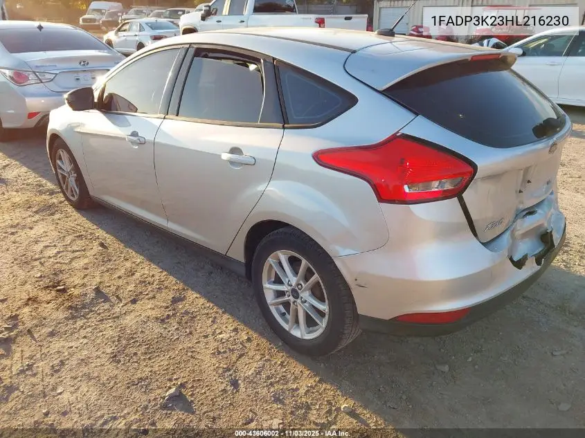 1FADP3K23HL216230 2017 Ford Focus Se
