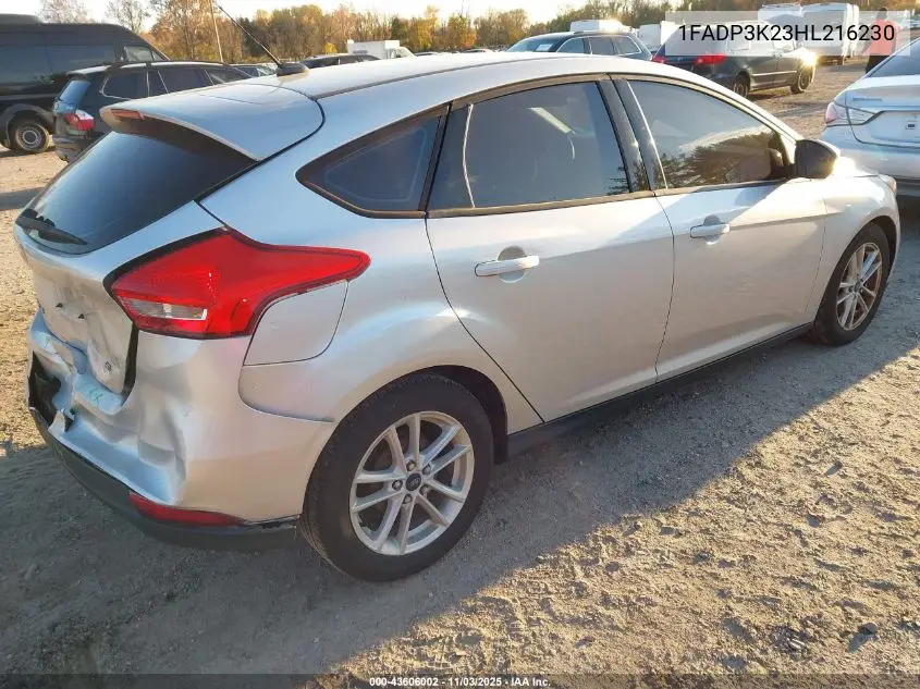 1FADP3K23HL216230 2017 Ford Focus Se