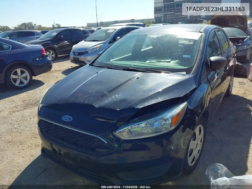 1FADP3E23HL331163 2017 Ford Focus S