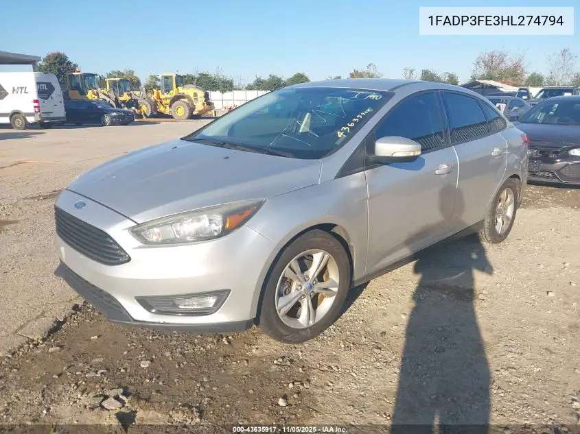 1FADP3FE3HL274794 2017 Ford Focus Se