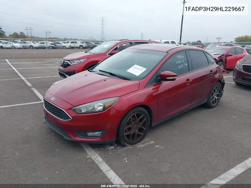 1FADP3H29HL229667 2017 Ford Focus Sel