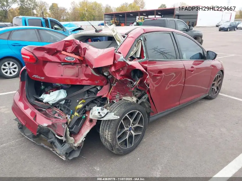 1FADP3H29HL229667 2017 Ford Focus Sel