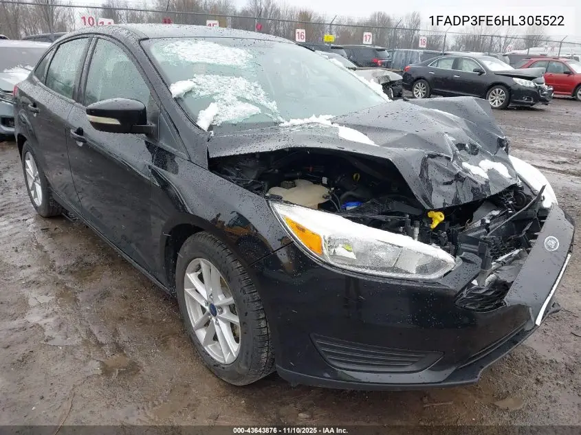 1FADP3FE6HL305522 2017 Ford Focus Se