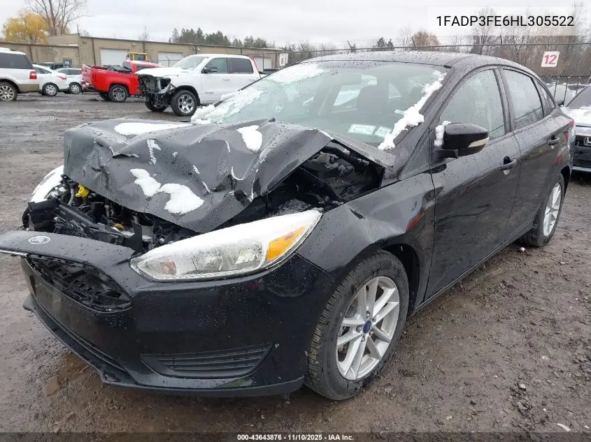 1FADP3FE6HL305522 2017 Ford Focus Se
