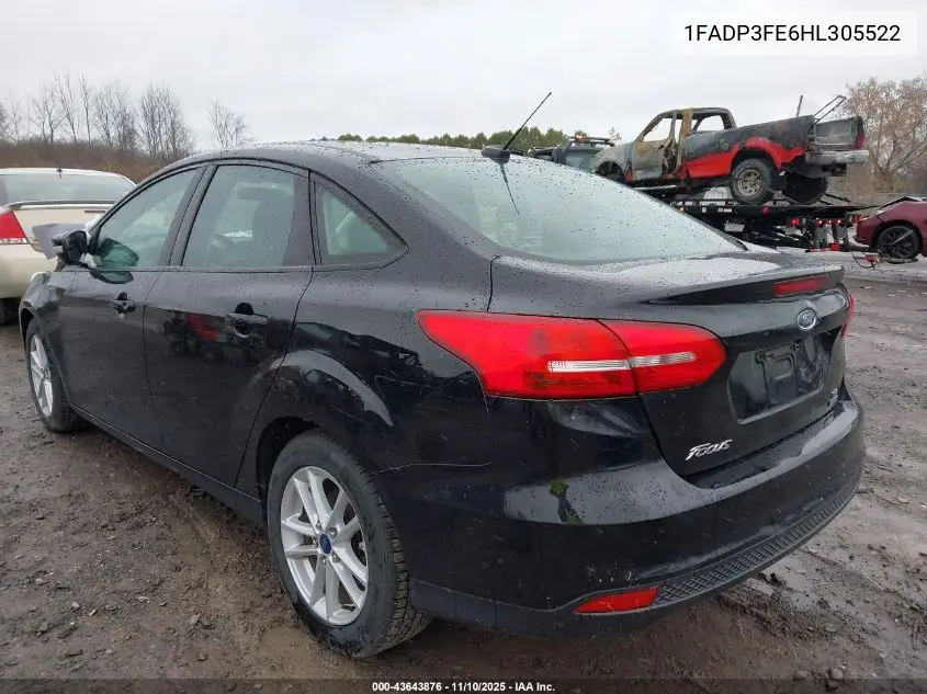 1FADP3FE6HL305522 2017 Ford Focus Se