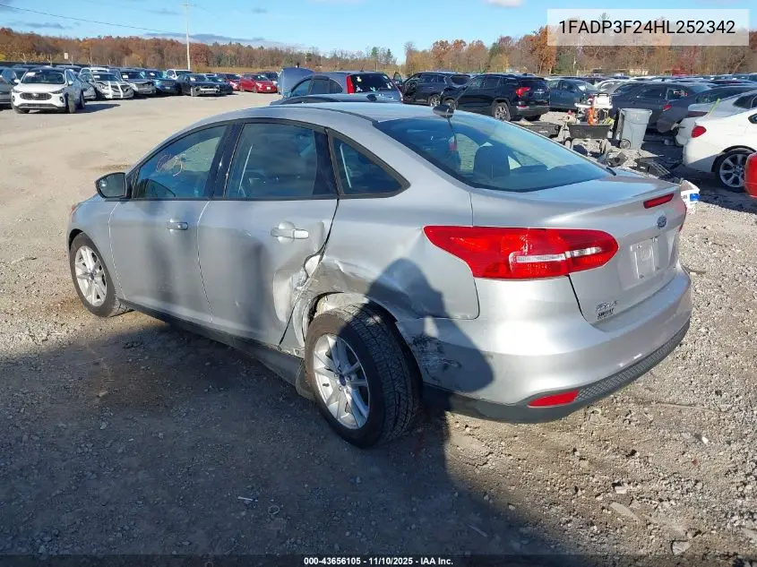 1FADP3F24HL252342 2017 Ford Focus Se