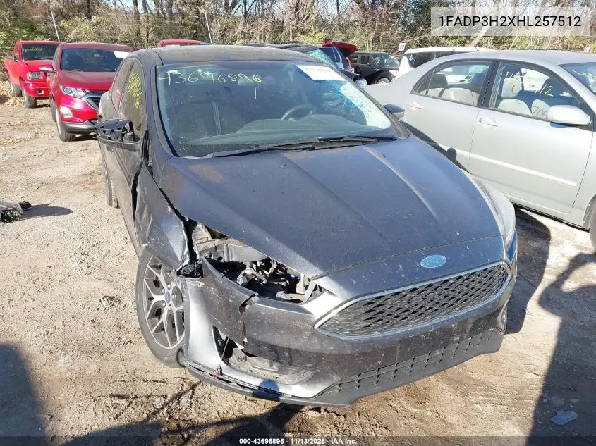1FADP3H2XHL257512 2017 Ford Focus Sel