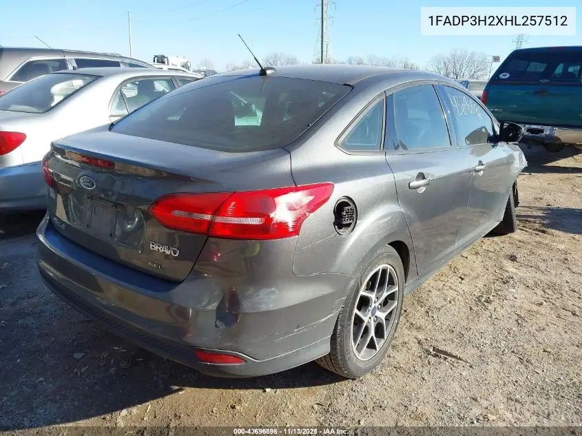 1FADP3H2XHL257512 2017 Ford Focus Sel