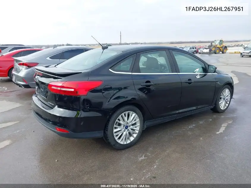 1FADP3J26HL267951 2017 Ford Focus Titanium