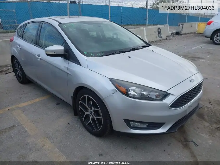 1FADP3M27HL304033 2017 Ford Focus Sel